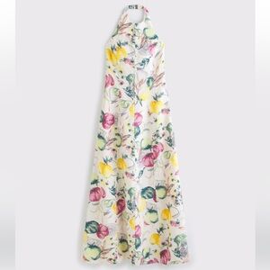 Abercrombie & Fitch Floral Linen Maxi Dress - Multicolor
